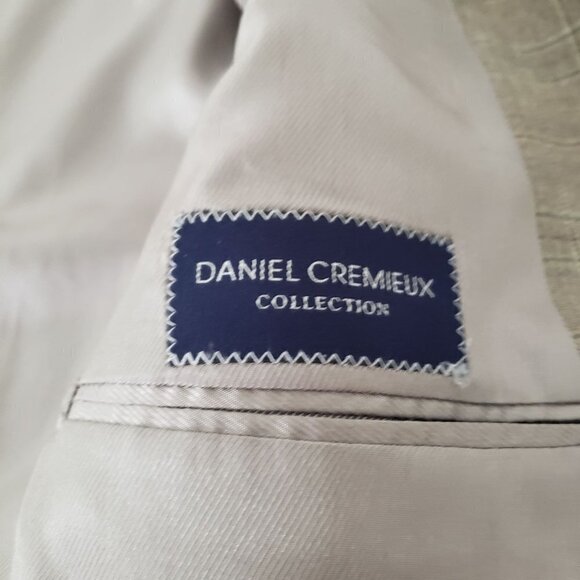 Daniel Cremieux Loro Piana Wool Blazer Plaid Green 2 Button Jacket Mens Sz 46 - Picture 7 of 10